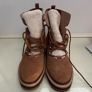 Marc Fisher LTD; size 8.5; Izzie Genuine Shearling Lug Sole Boot